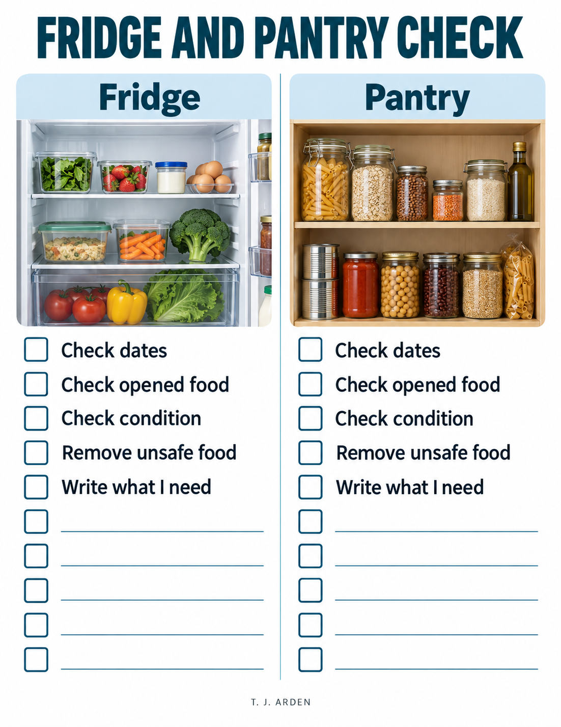 My Cooking Skills – Complete Printable Worksheet Bundle