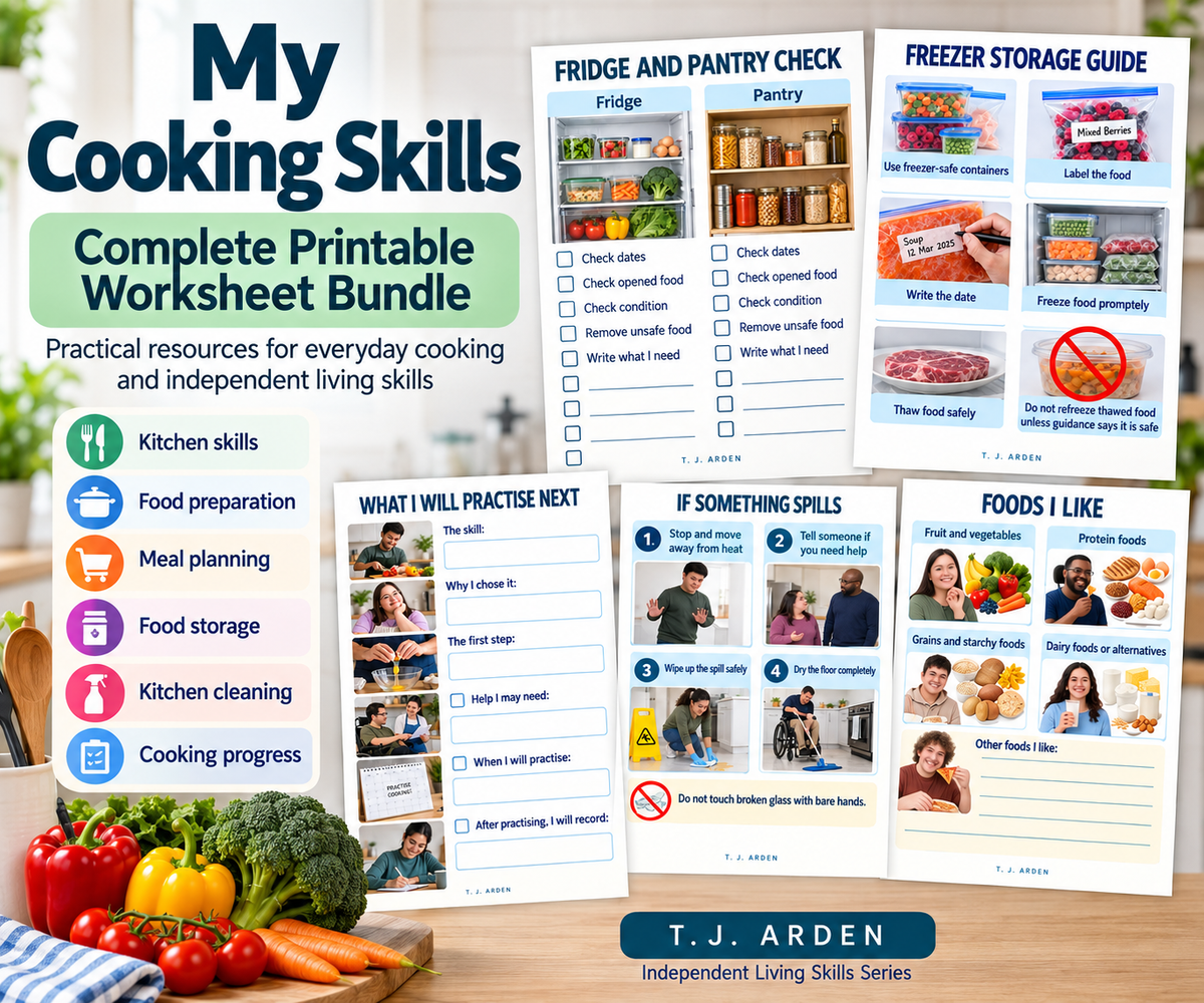 My Cooking Skills – Complete Printable Worksheet Bundle