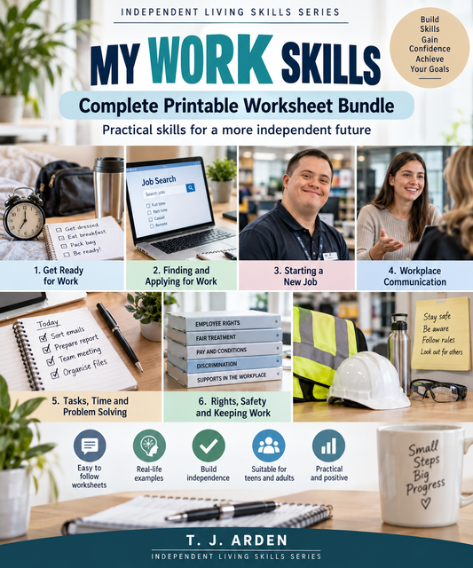 MY WORK SKILLS Complete Printable Worksheet Bundle