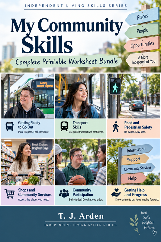 My Community Skills – Complete Printable Worksheet Bundle