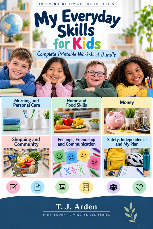 My Everyday Skills for Kids – Complete Printable Worksheet Bundle